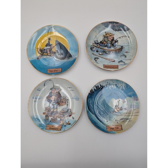 Gary Patterson Other - Gary Patterson Art of Fishing Limited Edition Collector Plates Set of 4 Fishing